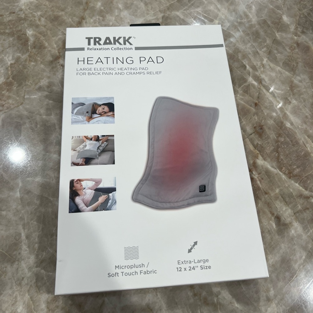Electric Heating Pad For Back Pain & Cramps Relief Multiple Heat Settings 12"x24
